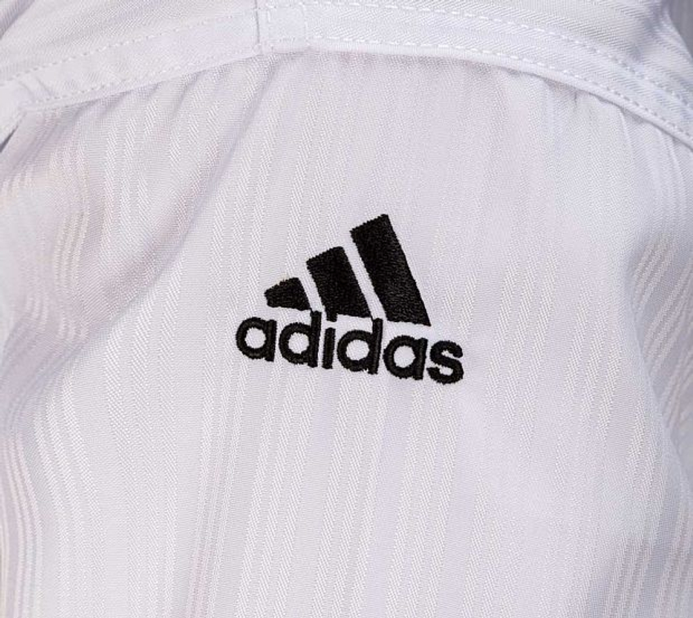 Добок для тхэквондо подростковый WT Adi-Start белый с красно-черным воротником