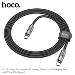 Кабель TypeC - TypeC HOCO U122 60W (черный) 1м