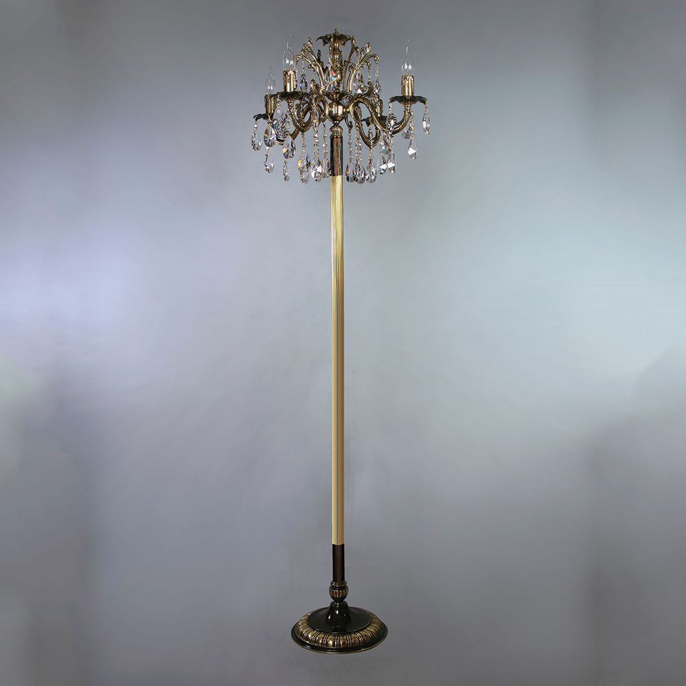 2118F/4 PB Tear Drop Торшер