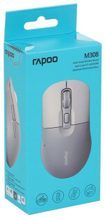 Мышь Rapoo M308 Silent голубой
