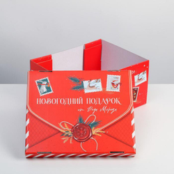 Складная коробка «Новогодний подарок», 31,2 х 25,6 х 16,1 см 6968983