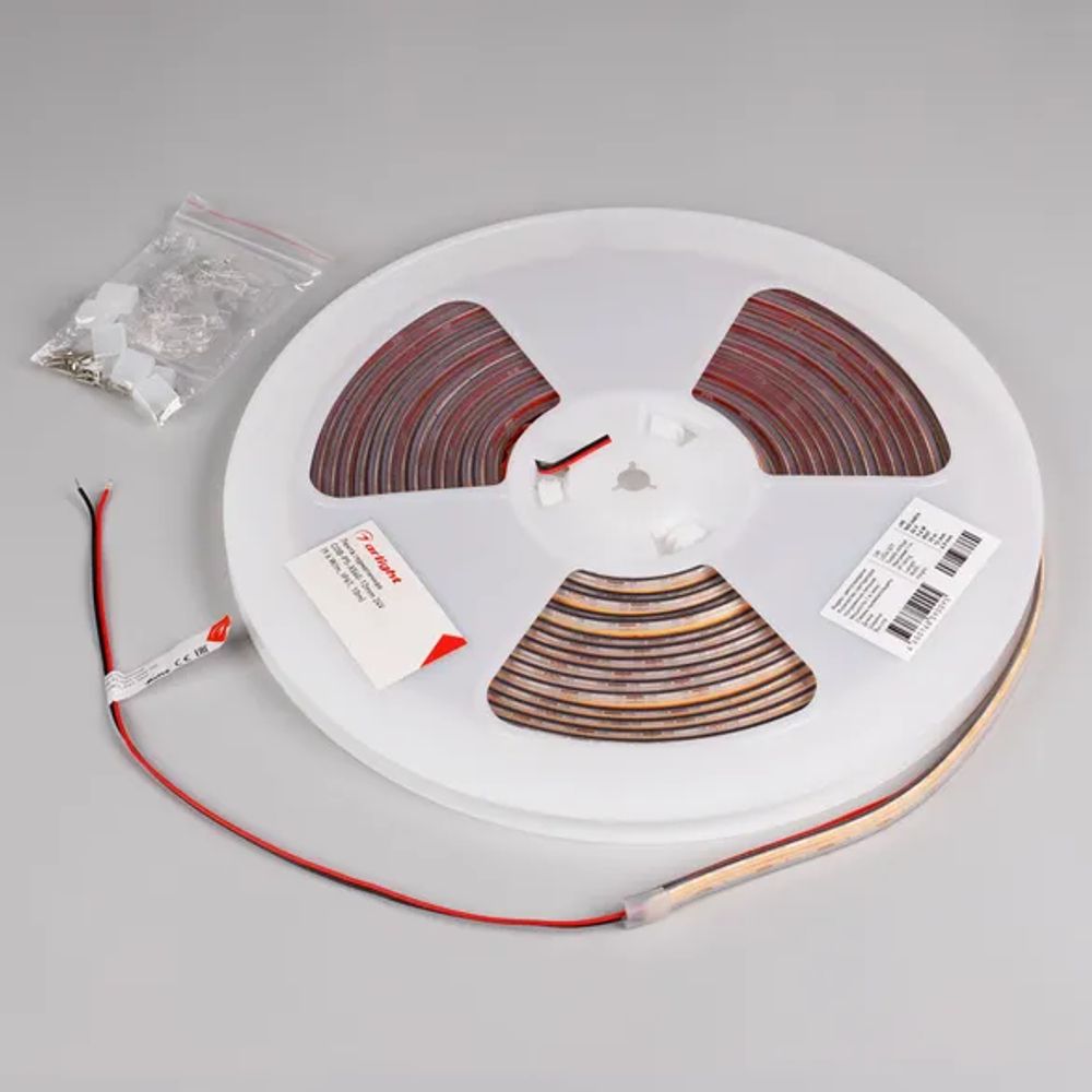 Светодиодная лента герметичная COB-PS-X560-12mm 24V Warm2700 (9.6 W/m, IP67, 10m) (Arlight, 5 лет) 048910