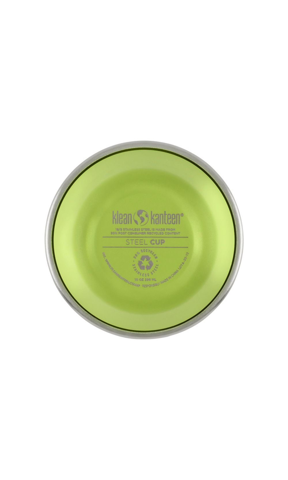 Детский стакан одностенный Klean Kanteen Kid Cup Straw Lid 10oz (296 мл) Juicy Pear с трубочкой