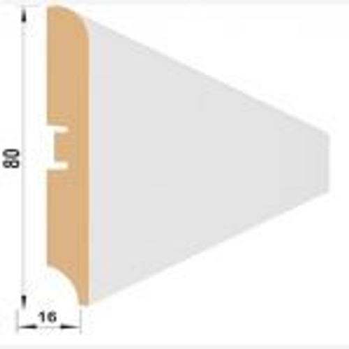 НАПОЛЬНЫЙ ПЛИНТУС МДФ STELLA  80S 2000х80х16 мм