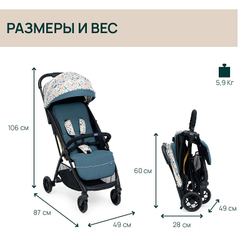 Прогулочная коляска Chicco Glee Joyful Teal