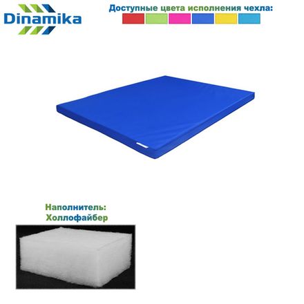 Мат гимнастический 1000х1000х50 оксфорд (холлослеп/холлофайбер)