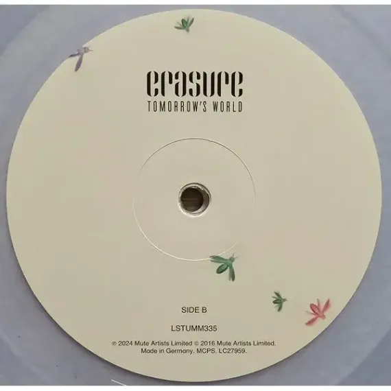 Erasure - Tomorrow's World - Clear LP