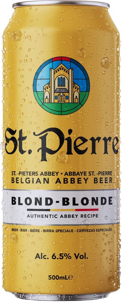 Пиво Сент Пьерр Блонд / St. Pierre Blonde 0.5 - банка