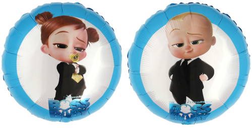 Шар (18''/46 см) Круг, Малыш Босс, 1 шт. в уп.