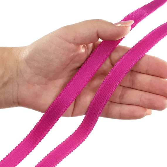 Резинка бретелечная фуксия 15 мм, 612/15