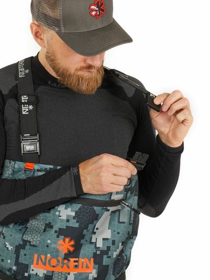 Полукомбинезон забродный NORFIN Pilot Camo Bootfoot