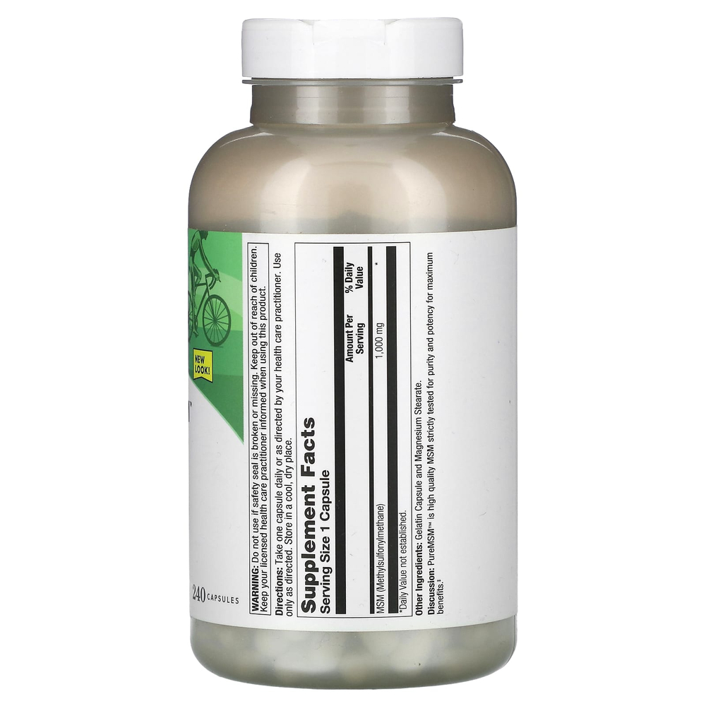 Natural Balance, Чистый МСМ, 240 капсул (1000 мг в каждой капсуле)
