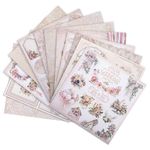 Бумага для скрапбукинга 30х30 см "Свадебный", двусторонняя, 12 листов, 180 г/м2, ОСТРОВ СОКРОВИЩ, 665435