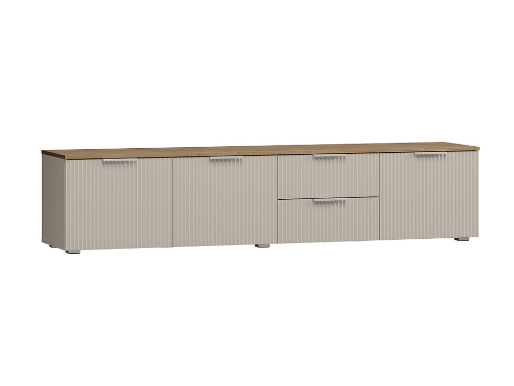 ТВ-тумба Салерно 1 (МДФ) SF-022 Сантьяго Кашемир 5981 BS 197*42*43 см, Бежевый   Фиеста