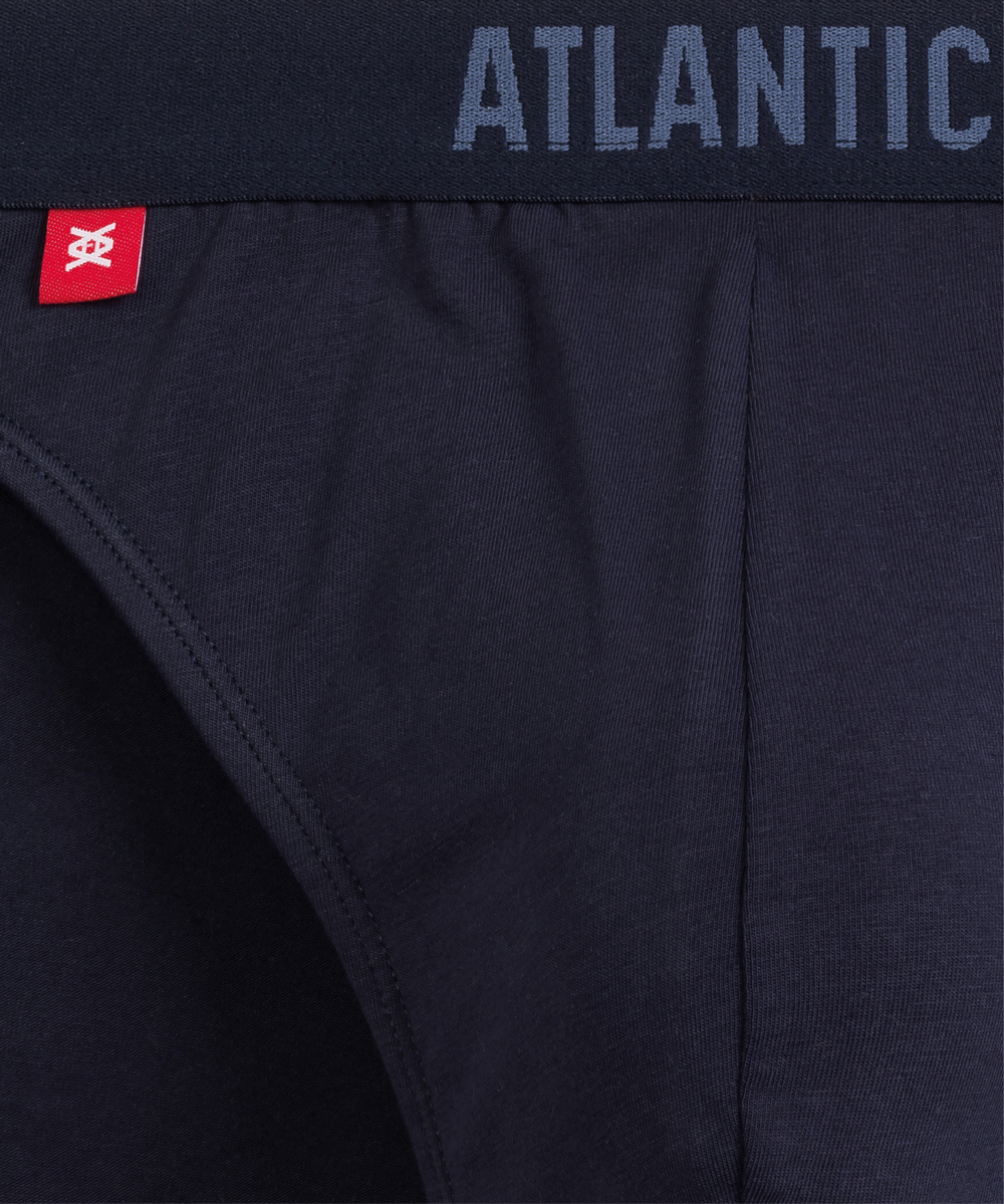 Мужские трусы слипы спорт Atlantic, набор 5 шт., хлопок, светло-зеленые + темно-синие + светло-голубые + индиго + темно-голубые, 5SMP-004