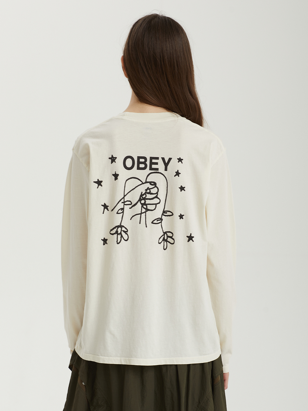 Женский Лонгслив Obey Wilted Bunch