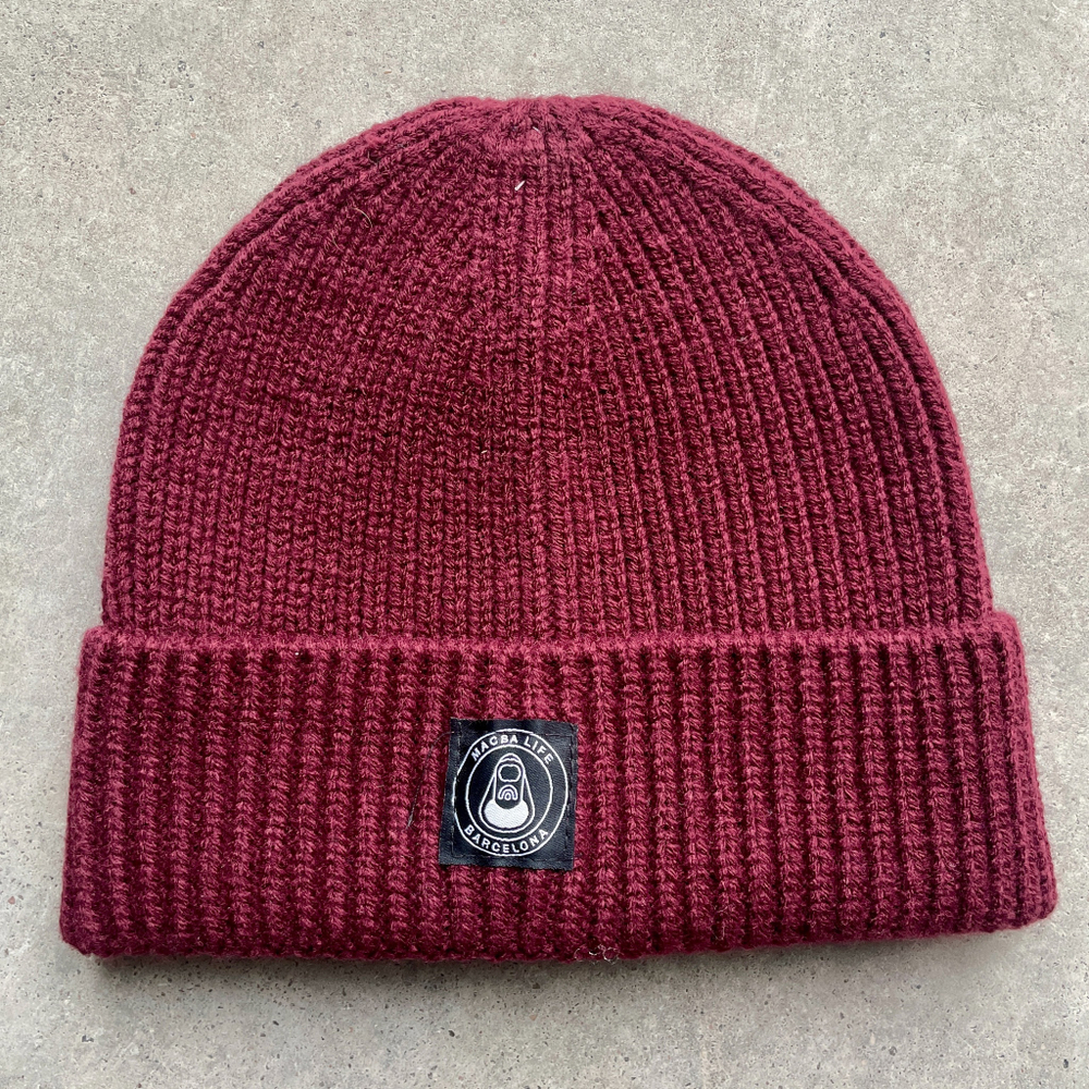 Шапка Macba Life OG Logo Beanie Burgundy