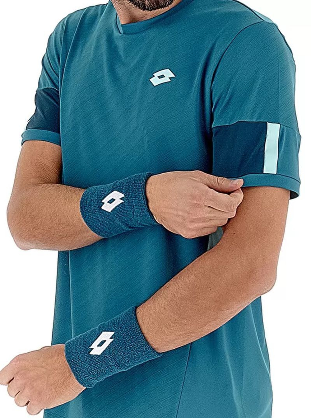 Мужская теннисная футболка Lotto Tech и D1 Tee - небесный