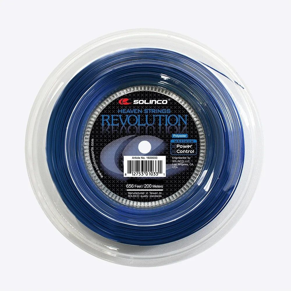 Струны для тенниса SOLINCO REVOLUTION BLUE Бобины 200 м