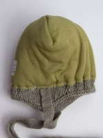 Шапка зимняя детская на завязках и снуд