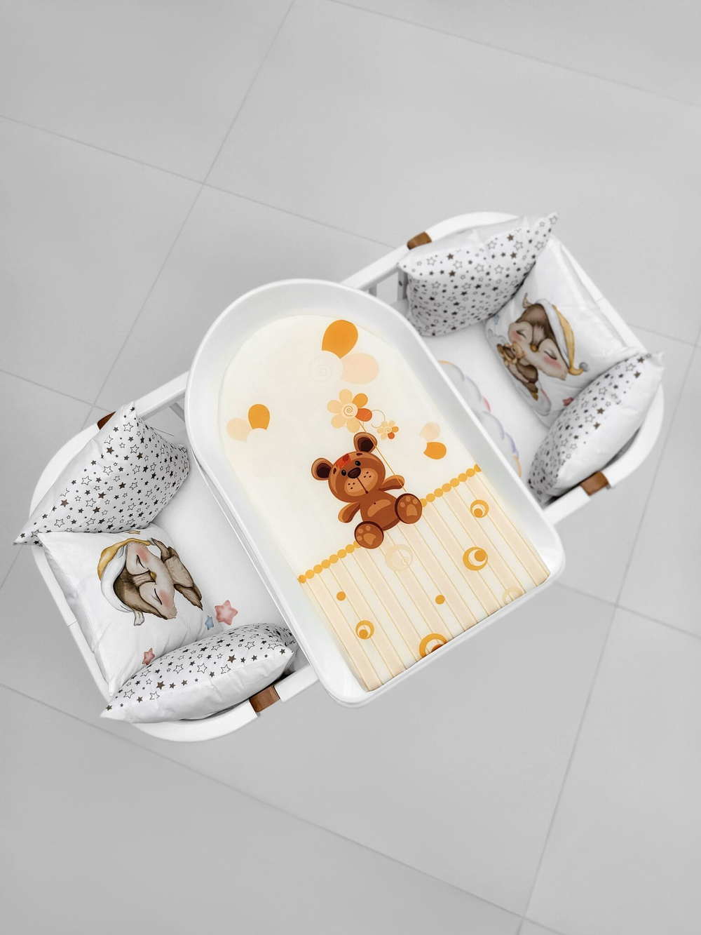 Доска для пеленания BUBO BABY "PRESTIGE" 80х53 см на пластиковой основе