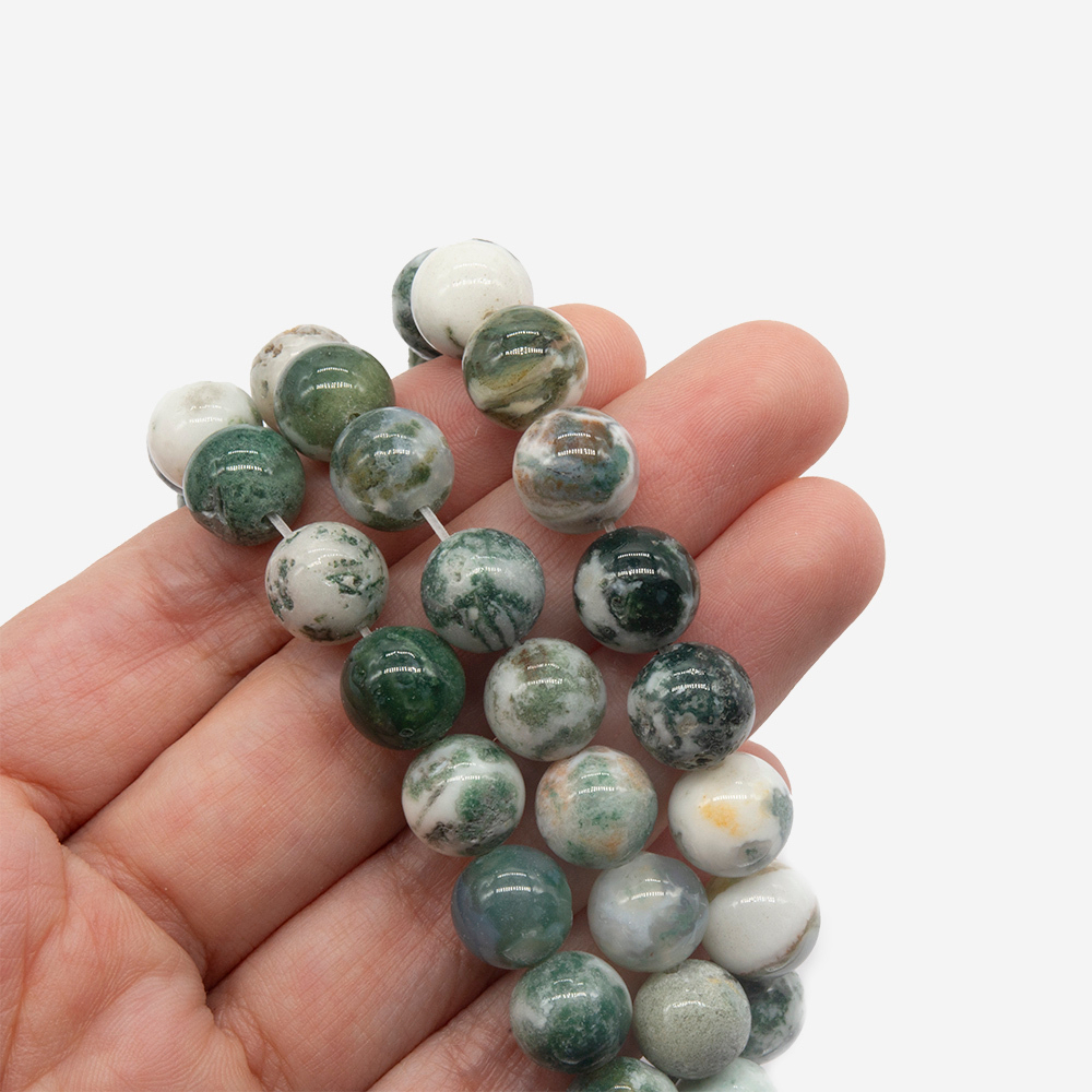 Моховой агат натуральный, шар 10,4мм