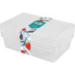 Комплект контейнеров для заморозки Asti прямоугольных 0,75л х 3 шт. (бесцветный)