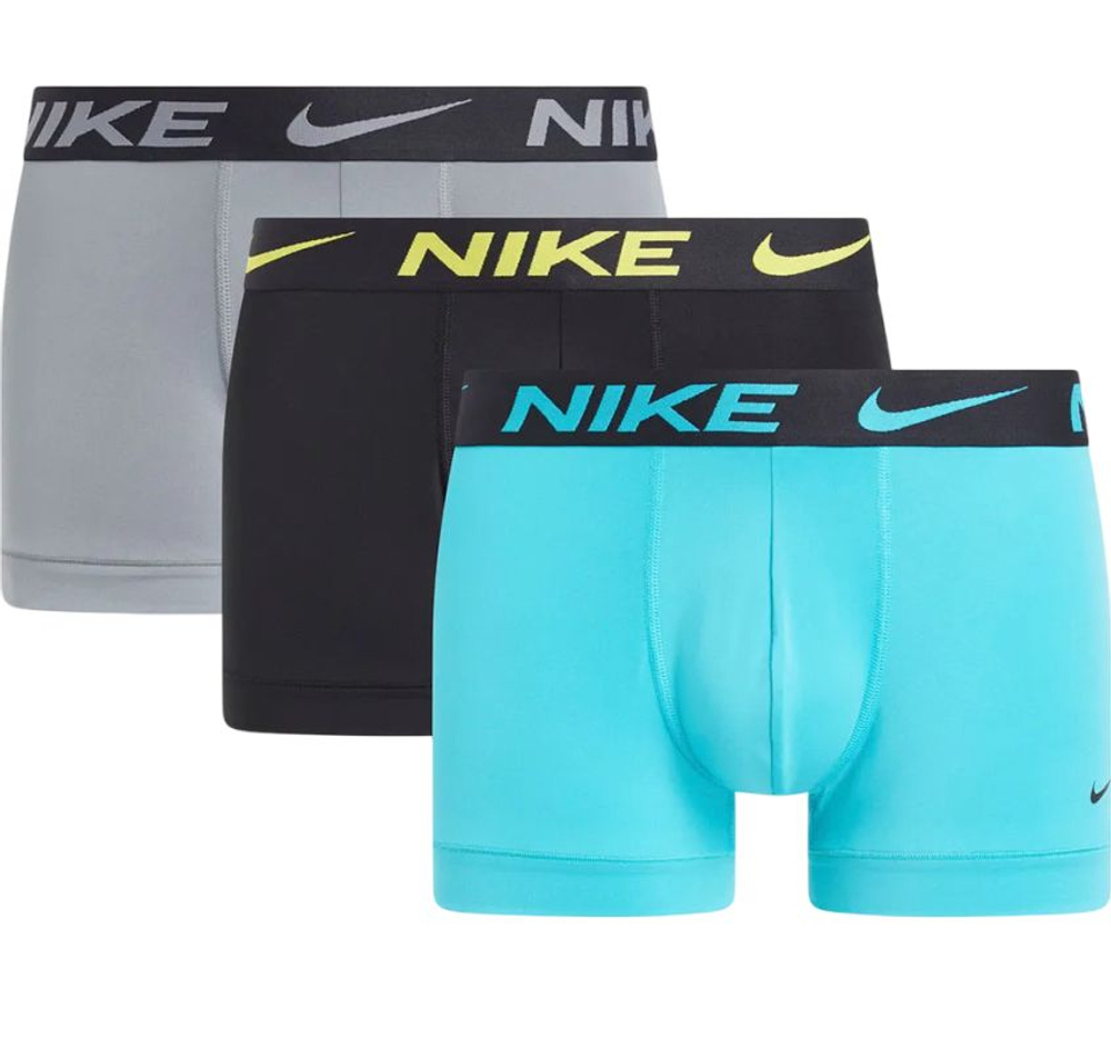 Боксерки теннисные Nike Dri-Fit Essential Micro 3P - dusty cactus/black/cool grey