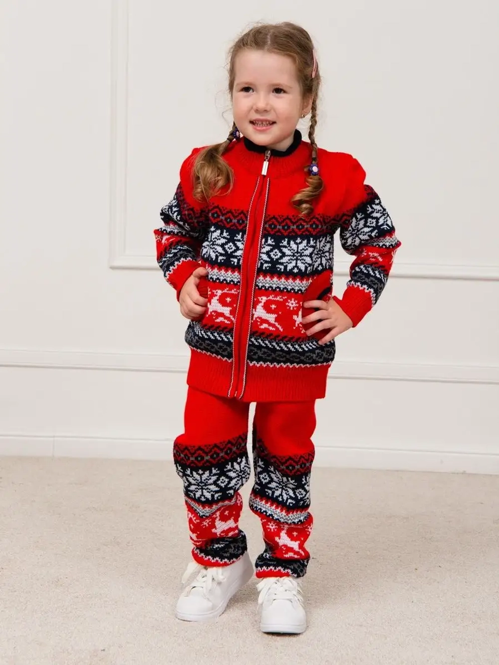 Кофта вязаная на молнии