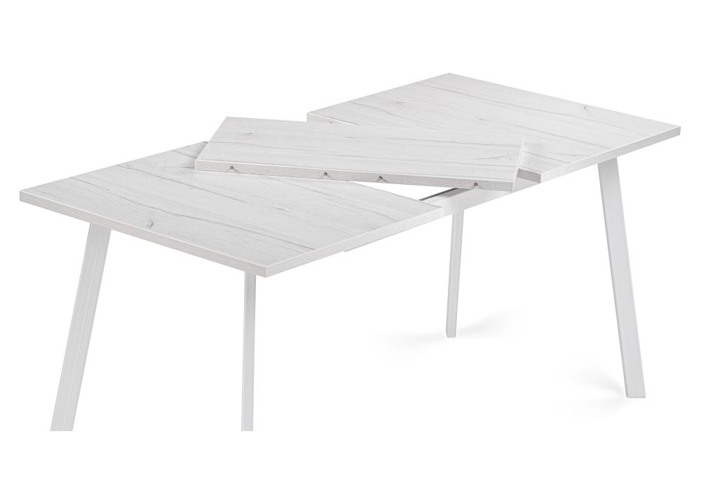 Стол раскладной Колон Лофт 120(160)х75х75 25 мм юта / белый матовый