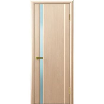 Межкомнатная дверь шпон Legend Синай 1 белёный дуб остеклённая