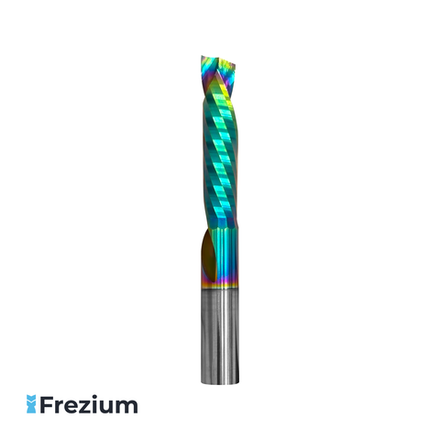 Однозаходная компрессионная твердосплавная фреза (8x8x45x70 Z1 DLC)
