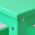 Табурет деревянный Одвар 33х33 см из массива сосны, зеленый