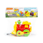 77134/Конструктор-транспорт "Паровозик" (25 эл) (в пакете)255x117x220мм/5