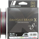 Шнур плетеный Major Craft DANGAN BRAID X DBX8-200/1.2MC (мультиколор)