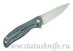 Нож Широгоров Flipper 95 R  T-узор М390 As blue mrbsфотография - 6