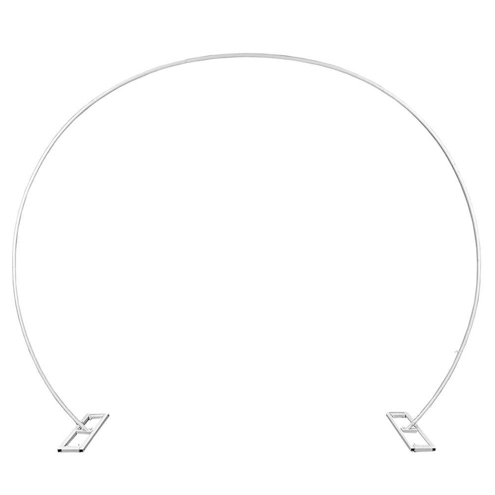 Круглая арка для шаров, металл, 2,4*2,9 м, Белый, 1 шт.
