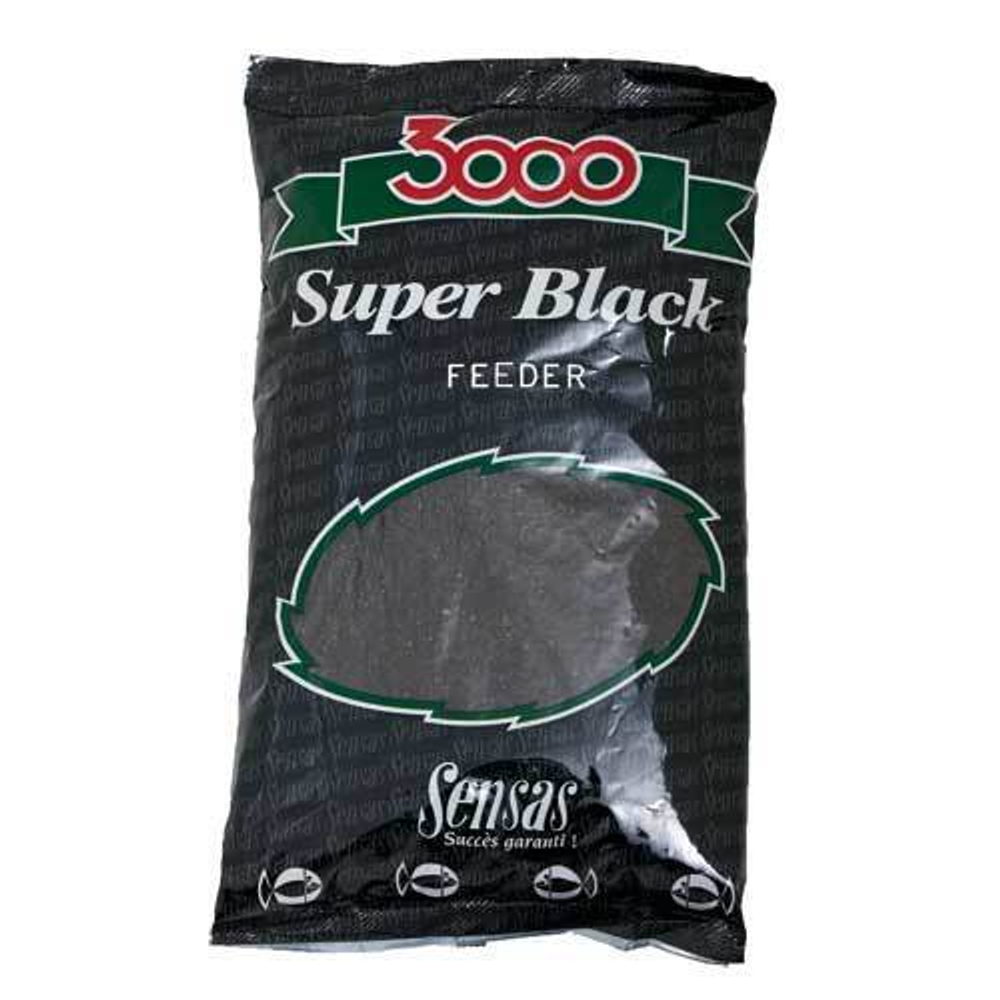 Прикормка Sensas 3000 Super BLACK Feeder 1кг
