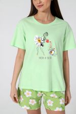 Пижама женская Ромашка-4 Виотекс ЗЕЛЁНЫЙ