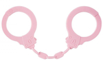 Розовые силиконовые наручники Suppression