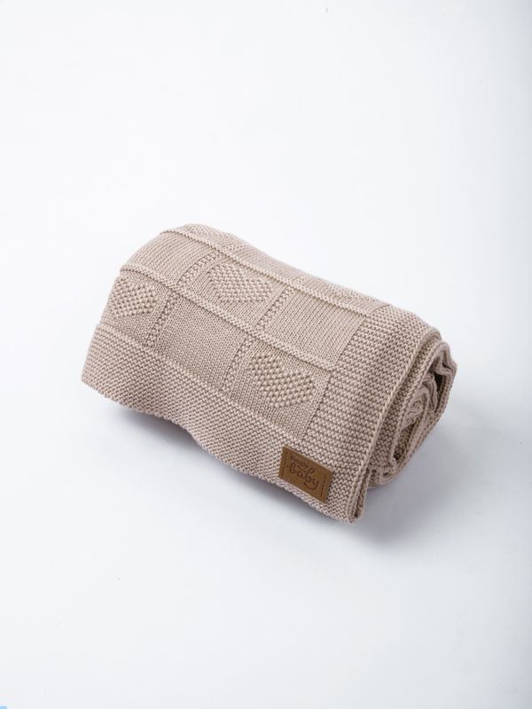 Плед вязаный хлопковый 