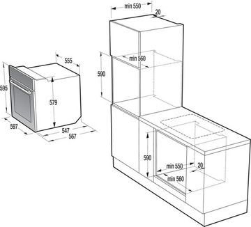 Электрический духовой шкаф Gorenje BO 625 E01 BK