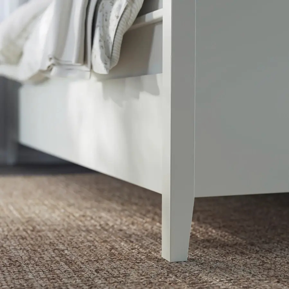 Каркас кровати с выдвижными ящиками - IKEA IDANÄS/IDANAS/LURÖY/LUROY, 200х160 см, белый, ИДАНЭС/ЛУРОЙ ИКЕА