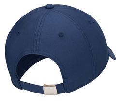Теннисная кепка Nike Dri-Fit Club Unstructured Metal Swoosh Cap - midnight navy/metallic silver