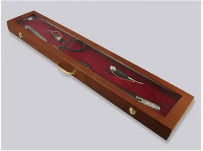 Подарочный набор «Кавказ 2» (шашка + 2 рога тура), Кизляр