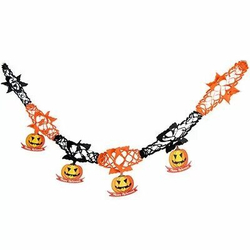 Гирлянда бумажная HWN Тыквы подвесные 2 метра