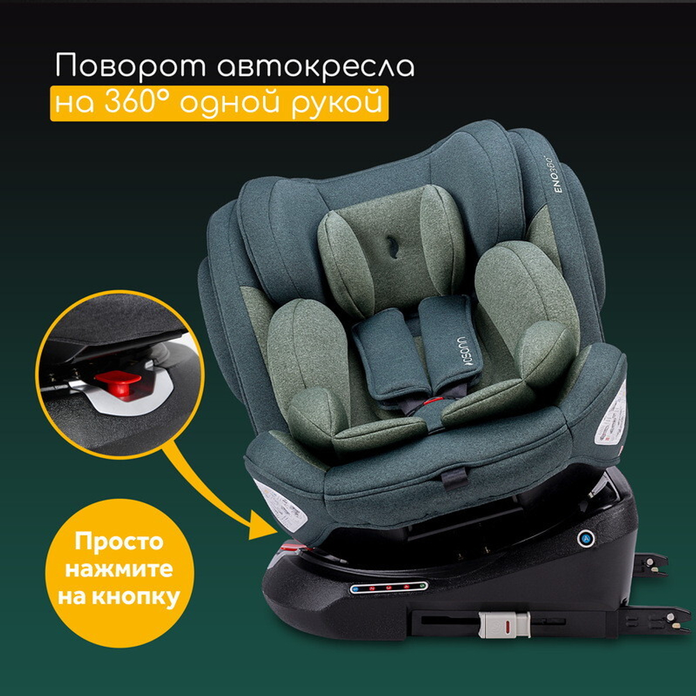 Автокресло Osann Eno 360° 0-36 кг Universe Green