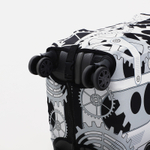 Чехол на чемодан 24", цвет чёрный/серый, 9436433