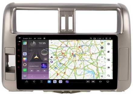 Магнитола для Toyota Land Cruiser Prado 150 2009-2013 - Carmedia OL-9613 QLed, Android 13, TS20, CarPlay, SIM-слот