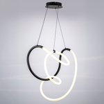 637067 Люстра CORINTO 30W LED 2530LM ЧЕРНЫЙ 3000K IP20